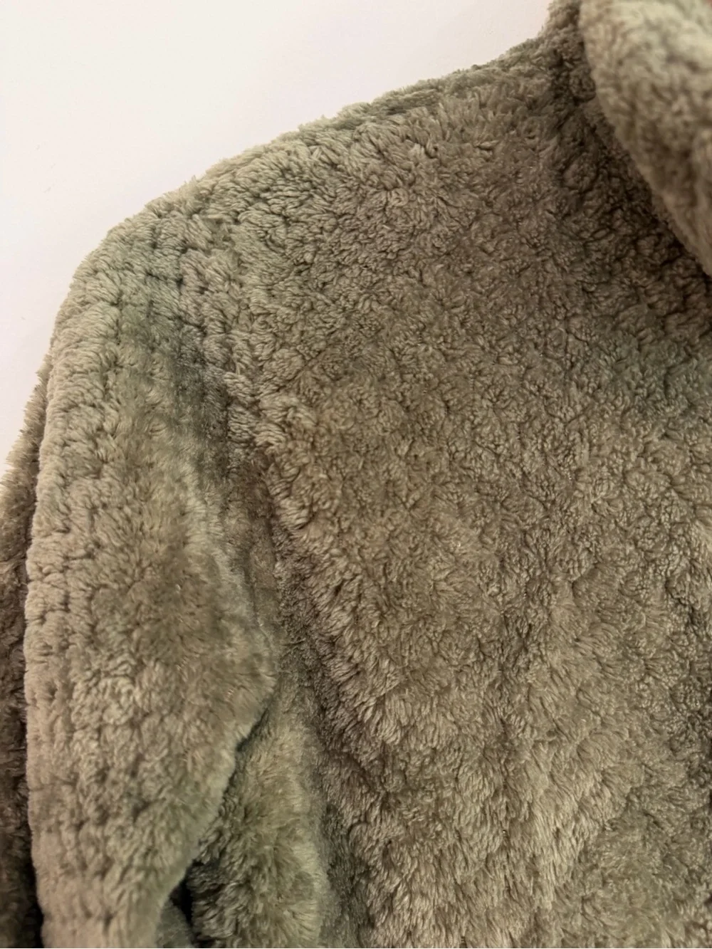Girls Columbia Olive Green Sherpa Fleece Full Zip Jacket Size L 14/16